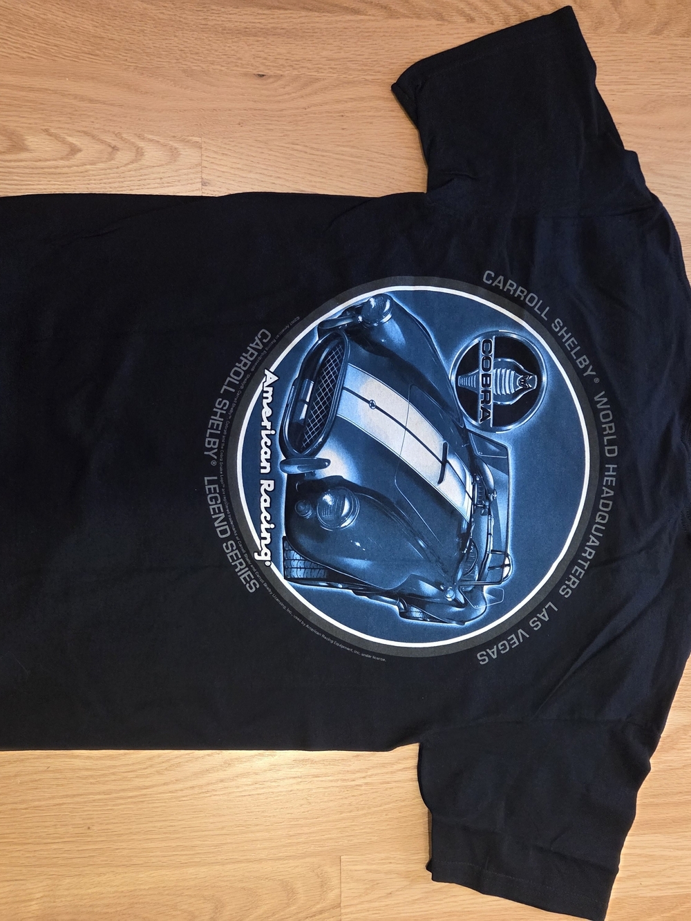 Shelby Cobra Black Graphic Tee - American Racing
